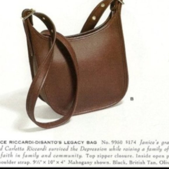 Vintage Coach Janice Riccardo- Disanto 's Brown Legacy Bag - Picture 2 of 11